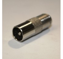 Переходник F гнездо - штекер ТВ, STR-15-031Z