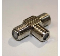 Тройник - 3 F гнезда, STR-15-149C, для соединения кабеля, медь